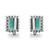 2nd image of Rachel Koen 01671 Earring with Diamonds & Gemstones