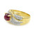 2nd image of Rachel Koen 028090 Ring with Diamonds & Gemstones