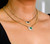 7th image of Rachel Koen 04111 Necklace with Diamonds & Gemstones, Unworn condition