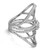 An image of a Messika women's ring with diamonds, showcasing a close-up, angled view on a white background. The ring features multiple intertwined bands with a polished white gold finish, some of which are encrusted with small, sparkling diamonds. 