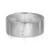 An image of a sleek, silver-colored Messika ring for women, viewed from a slightly elevated angle that highlights its smooth band and the row of small, sparkling diamonds set along its edge. Two larger, round-cut diamonds are visibly embedded on the ring's outer surface, spaced apart, providing a focal point. The ring is centered and shown up-close, capturing its reflective metal surface and the intricate details of the diamond setting.