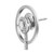An image of a Messika women's earring with diamonds, shown in a close-up side view. The earring features a sparkling oval diamond at the center surrounded by smaller diamonds, with an additional row of diamonds extending vertically below. A circular white gold frame encircles the central gemstone, and the brand name "MESSIKA" is visibly engraved on the metal near the earring's backing. The photograph is taken against a white background, highlighting the earring's intricate design and brilliance.