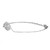 An image of a Messika women's bracelet with diamonds, positioned horizontally across the frame. The bracelet features a large, ornate diamond-encrusted centerpiece displayed prominently in the left side of the image, with a delicate chain extending to the right. The view is a close-up, showcasing the intricate design and sparkling diamonds of the bracelet against a white background. The photo is taken from a top-down angle, ensuring all details of the bracelet are visible.
