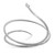 An image of a Messika women's bracelet with diamonds. The bracelet is shown in a close-up view against a white background, capturing its elegant curves and the sparkle of the diamonds. It has a unique open-ended design, gracefully winding with two parallel bands that slightly diverge at the ends. One end terminates with a prominent diamond in a secure setting. The entire bracelet is adorned with numerous small, shimmering diamonds, each meticulously set to enhance the overall brilliance. The brand name "MESSIKA" and some identification numbers are subtly engraved on the inner part of the bracelet, visible in the image. The bracelet is positioned at a slight angle, allowing for a view of both its top surface and side profile, emphasizing its slender and luxurious aesthetic.
