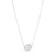 An image of a Messika women's necklace with diamonds, displayed against a white background. The necklace is centered and shown from a front-facing angle, with the chain extending symmetrically on both sides. The diamonds are set in a delicate design that rests at the center of the chain, visible at a medium distance, providing a clear view of the necklace's intricate details.
