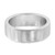 An image of a Messika brand ring for women, featuring a sleek and polished white gold band. The ring is presented in a close-up view, centered and shot from a slight angle to showcase the thickness and curvature of the band. The band appears wide and solid with a reflective surface, but no diamonds are visible from this angle. The image is taken from a medium distance, allowing for the entire ring to be in focus, set against a white background.