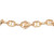 An image of a Rachel Koen women's necklace with diamonds is displayed against a white background. The necklace is laid out horizontally and spans across the image from left to right, with the back view of the clasp. The necklace features a series of interconnected links, adorned with sparkling round cut diamonds. The image is taken from a close, overhead angle, providing a clear and detailed view of the necklace's design and the diamonds' placement.