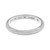 An image of a Bvlgari Fedi unisex adult platinum wedding ring without stones, centered and displayed at a slight angle to showcase the band's exterior and interior engravings. The ring is positioned against a white background, with the focus on clarity and detail from a close-up distance. The inner band is visibly engraved with the brand name, purity marks, 'MADE IN ITALY', and a serial number.Excellent pre-owned condition.