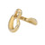An image of a Tiffany & Co. women's ring without stones. The ring is designed with a smooth, polished yellow gold finish and features an intertwined loop shape that gives a sense of fluidity and elegance. The band twists gracefully in heart shape design. The ring is positioned at a slight angle, with the top loop slightly tilted away from the viewer and the bottom loop closer, providing a clear view of the ring's design and the Tiffany & Co. hallmark engraved inside the band. The photo is taken from a close distance against a white background to highlight the ring's craftsmanship and luster.
