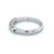 An image of a Rachel Koen women's ring with diamonds, displayed in a close-up side view at a slight angle that shows off the band's thickness and the setting of the diamonds. The ring is positioned against a white background, with the inner band's engravings "14k .50" visible, indicating the gold purity and diamond weight. The diamonds are mounted along the top half of the band, capturing the light and showcasing their brilliance.The ring is pre owned in a great condition.
