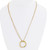 An image of a Cartier women's Tri Color Trinity Panthere Pendant necklace with diamonds, displayed on a white mannequin neck. The necklace features a delicate gold chain with a circular diamond-encrusted  and black enamel pendant at the center. It's viewed from a front-facing angle, with the pendant positioned slightly to the right of the mannequin's midline, offering a clear view of the sparkling diamonds. The photo is taken from a medium distance, allowing the entire length of the necklace and the details of the pendant to be visible. Comes in a great preowned condition.