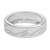 An image of a Chopard brand women's ring without stones, displayed in a close-up shot at a slight angle that showcases the ring's polished white gold surface and elegant design. The ring is positioned centrally against a white background, allowing viewers to discern the intricate engravings and the smooth, reflective finish of the metal.The ring is pre-owned and in great condition.