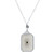 An image of a women's necklace by Rachel Koen featuring a pendant adorned with diamonds and gemstones. The necklace is shown from a straight-on angle at a close distance, highlighting the intricate design of the pendant. The pendant has an ornate geometric shape with a central gemstone, surrounded by a delicate setting of diamonds. The chain is elegantly simple, complementing the pendant's detailed craftsmanship.Excellent pre-owned condition. 