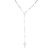 An image of a unisex adult necklace without stones by Rachel Koen, displayed vertically against a plain background. The necklace features a series of evenly spaced round beads leading to an oval medallion, and a vertical drop ending with a cross pendant. The photograph is taken from a straight-on angle at a moderate distance to capture the entire length of the necklace.Excellent pre-owned condition. 