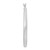 An image of a Rachel Koen women's earring without stones, displayed in a vertical position. The earring is shown at a straight angle from the side, highlighting its smooth, polished surface. The camera captures the earring at a close distance, focusing on its sleek and minimalistic design.Excellent pre-owned condition. 