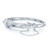 An image of a women's bracelet by Rachel Koen, featuring an intricate design adorned with diamonds and gemstones. The bracelet is displayed at a slight angle, showcasing the detailed craftsmanship and sparkling stones. A safety chain is visible, adding elegance and security. The photo is taken from a close-up perspective, highlighting the texture and shine of the metalwork.Excellent pre-owned condition. 