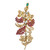 1st image of Rachel Koen 047006 Brooch with Diamonds & Gemstones, PreOwned condition