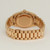 Back View Of Screwback Back Case And Closed Yellow Gold Band Of Rolex 18038 Watch Pre Owned Condition