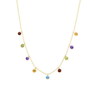 [STONE HENgE] 韓国☆14K Gold☆Diamond M0651D Necklace Gold Pendant with Colored Stones – PawnSh8p