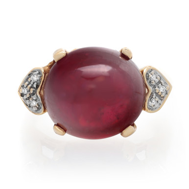 10 Diamants Ronds Roses Naturels 2,50mm - Cabochon Plat, Rouge, Qualité I3, Afrique Du Sud