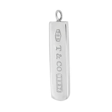 Tiffany & Co. 1837 Long Bar Drop Pendant 925 Sterling Silver
