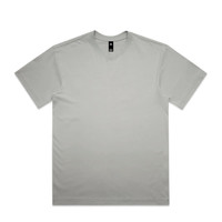 A light grey Box Tee with a round neckline and short sleeves. It features a logo at the neckline.