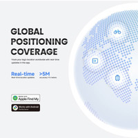A circular graphic featuring a dotted globe design, with icons representing various modes of transport.