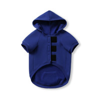 A royal blue coloured dog hoodie