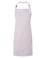 A light purple bib apron with an adjustable neck strap and no visible logos or branding.
