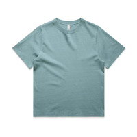 A heavy faded tee in a soft blue colour, featuring a classic crew neck and short sleeves.