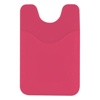 A pink Smart Wallet designed for holding a phone, featuring a minimalistic shape and smooth texture.