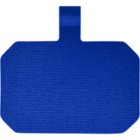 A blue, textured phone lanyard with a looped end for attachment. It has a rectangular shape.