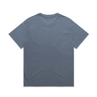 A grey heavy faded tee with a relaxed fit, featuring a simple design and no visible branding on the back.