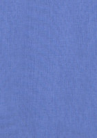 A women's 3/4 sleeve shirt in a soft blue fabric with a textured appearance. It features a logo on the design.
