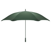 A green BLUNT Sport Umbrella with a sturdy canopy and a sleek grey handle, featuring a branding logo.