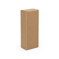 A plain brown cardboard box with a rectangular shape, featuring a smooth surface and no visible markings.
