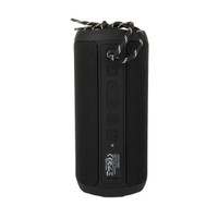 A Neon Bluetooth Speaker featuring a cylindrical design with control buttons on the front and a textured surface.