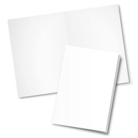 An A5 gift card in white, featuring a blank space with a smooth finish. It includes a logo.