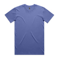 A blue Staple Tee t-shirt, featuring a crew neck and short sleeves, with a brand logo on the label.