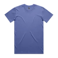 A blue Staple Tee t-shirt, featuring a crew neck and short sleeves, with a brand logo on the label.