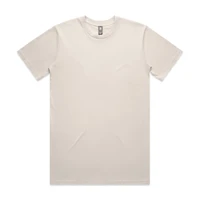 A plain cream T-shirt displayed flat. The shirt has a logo tag at the neckline.
