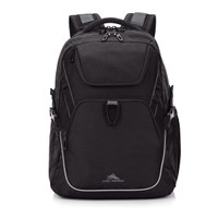 A black High Sierra Access 4.0 Backpack with multiple compartments and a logo on the front.
