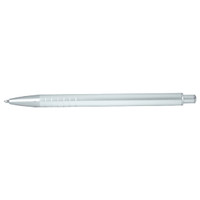 A white Molero Click Action Ballpoint Pen with a sleek design and a branded logo.