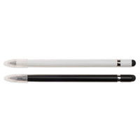 A set of two Mirage Aluminium Inkless Pens in black and white, featuring a sleek design and a transparent cap.