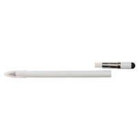 An inkless pen with a sleek white design and a retractable tip for versatile writing.
