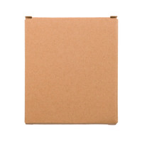 A plain brown cardboard box, featuring a simple rectangular design with flaps on the top for closure.