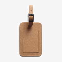 Corban & Blair Eco Leather Luggage Tag with Buckle
