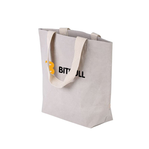 Large Washable Kraft Paper Bag with Cotton Handle(430x345x125mm)