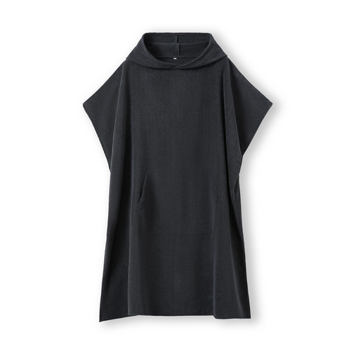 Adult's 380gsm polyester/nylon hooded towel with kangaroo pocket