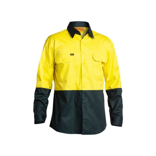 Non taped work shirt in Yellow and Bottle
